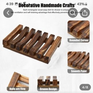 Walnut Wood Soap Drying Racks- Soap Saver