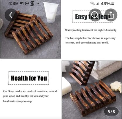Walnut Wood Soap Drying Racks- Soap Saver - Image 3