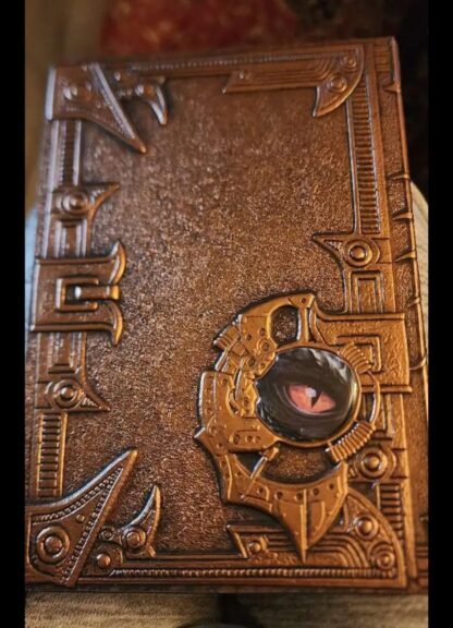 Best Writing Journal MEDIEVAL DRAGON 3D Travel Summer camp  Notebook 2 sided illustrated Embossed therapy journal gifts  Silver or Bronze - Image 6
