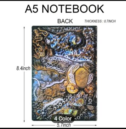 Best BABY DRAGON  Norse Mythology Travel Journal Writing Notebook -3D illustrated Medieval Style Writing Diary  GOT gift - Image 2