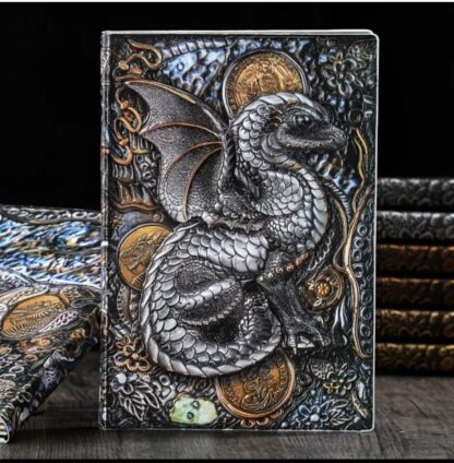 Best BABY DRAGON  Norse Mythology Travel Journal Writing Notebook -3D illustrated Medieval Style Writing Diary  GOT gift - Image 5