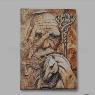 Best Writing Journal Book WIZARD Mage 3D  w JEWELED STAFF+ Horse travel manifesting  blank Diary Workbook Notebook school