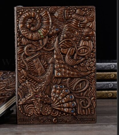 Writing Journal Book 3D Summer Beach Starfish w JEWELS - Image 3