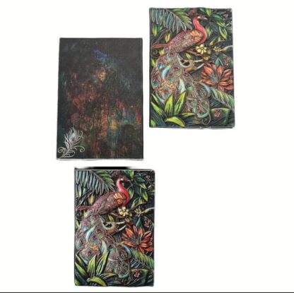 Best Writing Journal  3D Embossed PEACOCK Travel School Notebook Diart Full color 2 sided  A5 - Image 4