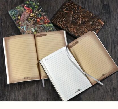 Best Writing Journal  3D Embossed PEACOCK Travel School Notebook Diart Full color 2 sided  A5 - Image 5