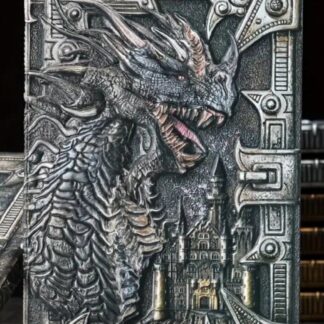 Best Writing Journal MEDIEVAL DRAGON 3D Travel Summer camp  Notebook 2 sided illustrated Embossed therapy journal gifts  Silver or Bronze