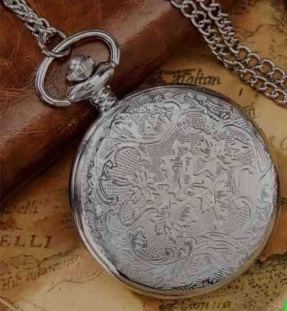 Celtic Pocket-watch Detailed Embossed Enamel Celtic Knotwork - Image 5
