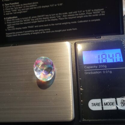Light  MYSTIC TOPAZ 17-21ct   Certified Faceted  Earth Mined Brazilian Loose  OVAL Cabochons nice gorgeous sparkling  canada - Image 6