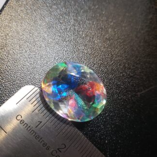 Light  MYSTIC TOPAZ 17-21ct   Certified Faceted  Earth Mined Brazilian Loose  OVAL Cabochons nice gorgeous sparkling  canada