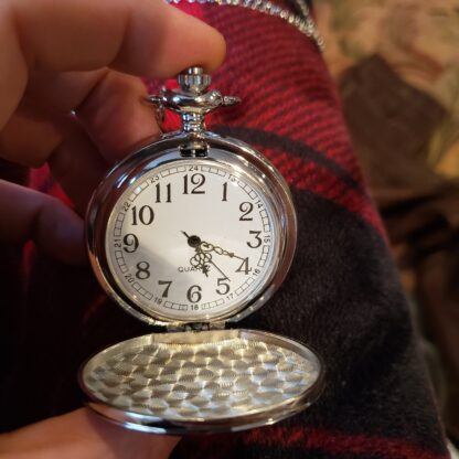 Celtic Pocket-watch Detailed Embossed Enamel Celtic Knotwork - Image 7