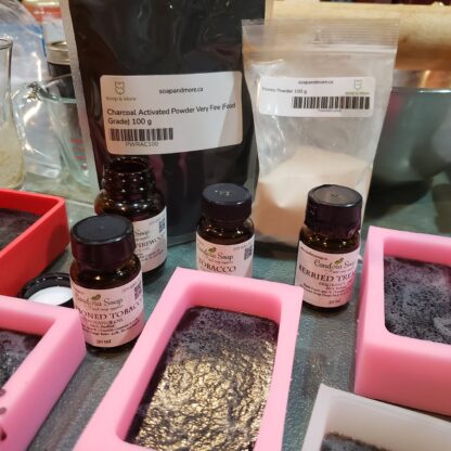 Activated CHARCOAL Soap Raw HONEY, Shea Butter, Olive Oil-Troubled Skin - SET OF 2 - Image 4