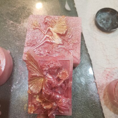 Red ROSE Oil Soap Choose Design- Cocoa Butter & Olive Oil - Holistic Organic Handmade Infused Spa Gifts - Image 3