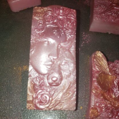Red ROSE Oil Soap Choose Design- Cocoa Butter & Olive Oil - Holistic Organic Handmade Infused Spa Gifts - Image 4
