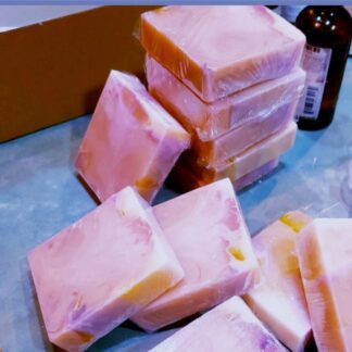 SATSUMA Orange-French Lavender- Handmade Shea Butter Infused-Goats Milk  Soap