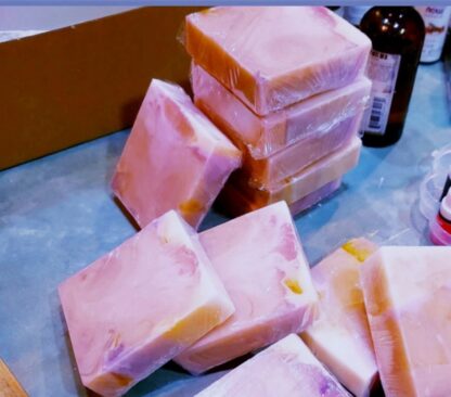 SATSUMA Orange-French Lavender- Handmade Shea Butter Infused-Goats Milk  Soap