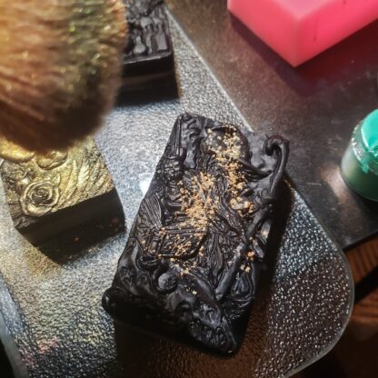 Activated CHARCOAL Soap Raw HONEY, Shea Butter, Olive Oil-Troubled Skin - SET OF 2 - Image 2