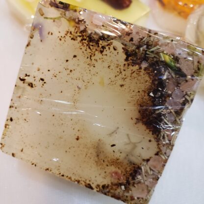 Black Pepper-Rosemary-Himalayan Salt EXFOLIATING Essential Oil Soaps Holistic Skincare w matching herbal Botanicals 2 pack - Image 2
