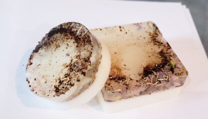 Black Pepper-Rosemary-Himalayan Salt EXFOLIATING Essential Oil Soaps Holistic Skincare w matching herbal Botanicals 2 pack - Image 3