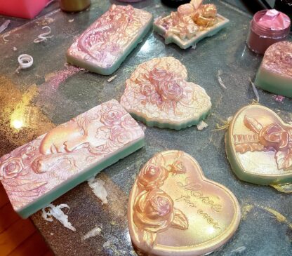 New Bride 2024 Collection-8 Designs! Fresh Organic-Custom 2-3oz Wedding Favor Soaps Guest-Infused Holistic Wellness -Tussah Silk-Olive Oil - Image 10