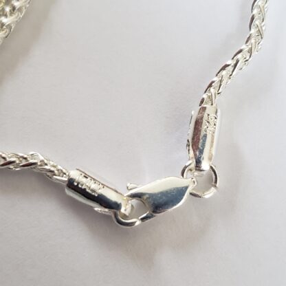 Purple Labradorite Pendant Designer VERES™ 89ct AAA Exceptional UNtreated w 24inch 2mm-Solid .925 Sterling Silver Wheat Chain - Image 6