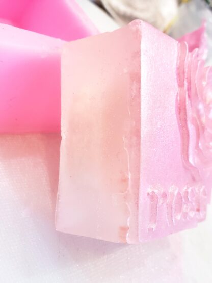 Anti Aging Himalayan ROSE  Essential OIL Salt Soap w Loofah EXFOLIATING-1 Side Himalayan Pink Salt-1 Side Loofah- Holistic Skincare - Image 10
