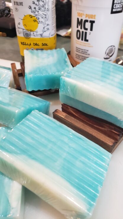 BLUEBERRY Cobbler -Cocoa Butter and Olive Oil Infused Handmade Soap Professional Skincare Detergent Free Spa Day Soaps - Image 4