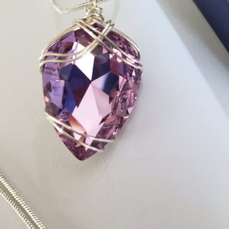 VERES™ Victorian Pink Lithuanian Crystal Pendant