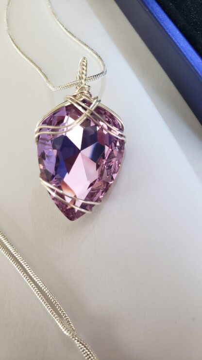 VERES™ Victorian Pink Lithuanian Crystal Pendant