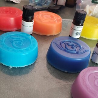 Essential Oil Chakra Soaps Therapeutic Blends Concentrated Essential Oils-All Natural Balancing Holistic-Infused w Raw Cocoa-Shea Butters