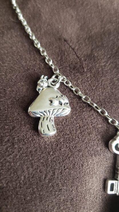 Handmade Alice Wonderland Charm Pendants with Enamel Charms - Image 8