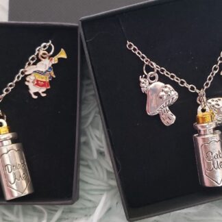 Handmade Alice Wonderland Charm Pendants with Enamel Charms