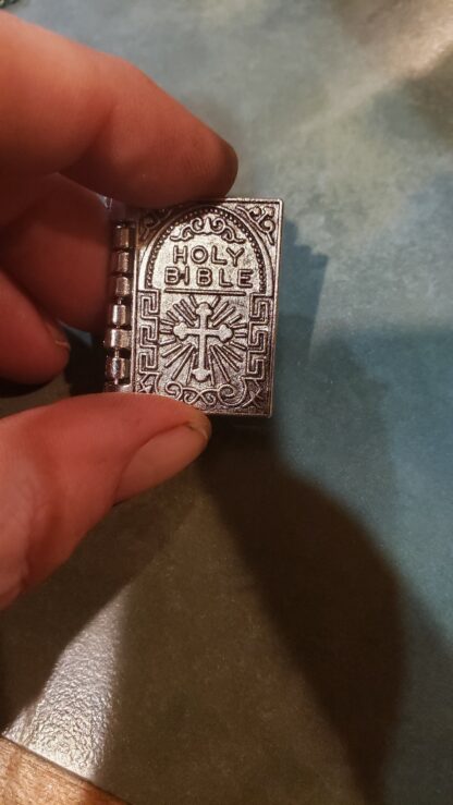 Vintage Silver Lords Prayer Pendant - Image 7