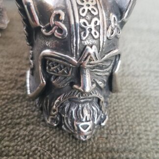 Viking BELL - Pendant Finely Detailed Handmade w Large Viking Pendant Necklace w 24in gun metal chain Viking gifts for dad