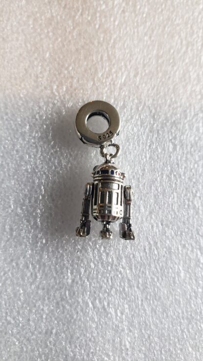 R2D2 Solid 925 Sterling Silver Mini Pendant Necklace-22inch Silver Link Chain- birthday pandora  memory jewelry - Image 3